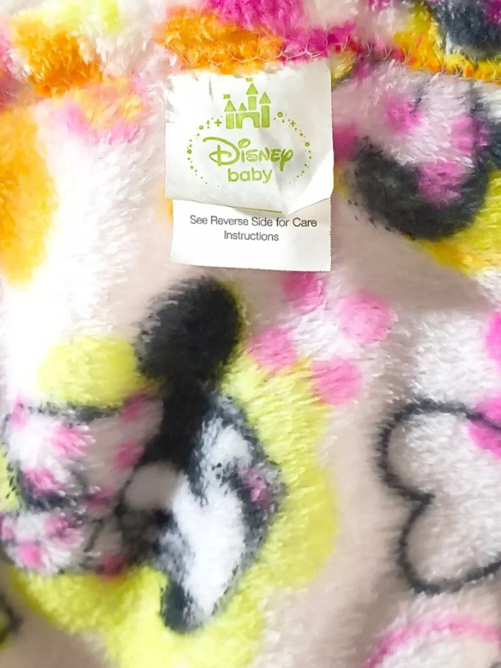 Disney Baby Minnie Mouse Heart Floral Pink Blanket 29